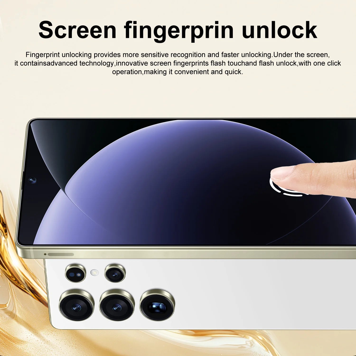 New S26 Ultra Original 5G Smartphone 7.3-Inch HD Screen 16GB+1TB Dual Card 72+108MP HD Beauty Camera Spanish Operating Language