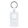 Magnetic Apple Watch Power Bank 1000mAh Portable Keychain Charger 1000mah V9s for samsung -white Tidesmit