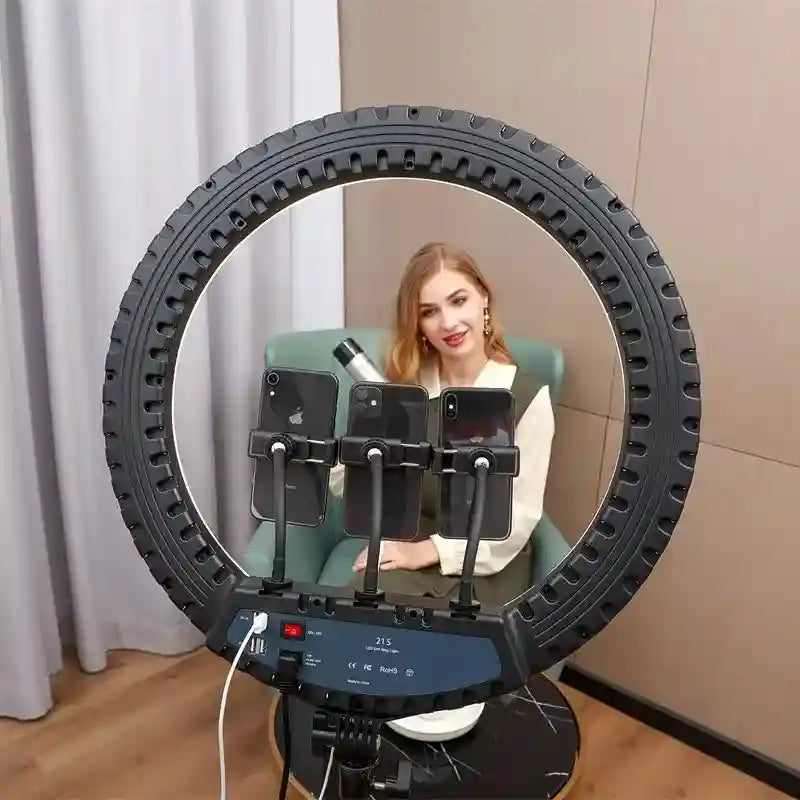 21 Inch LED Ring Light with 200cm Tripod Stand for Content Creators Tidesmit