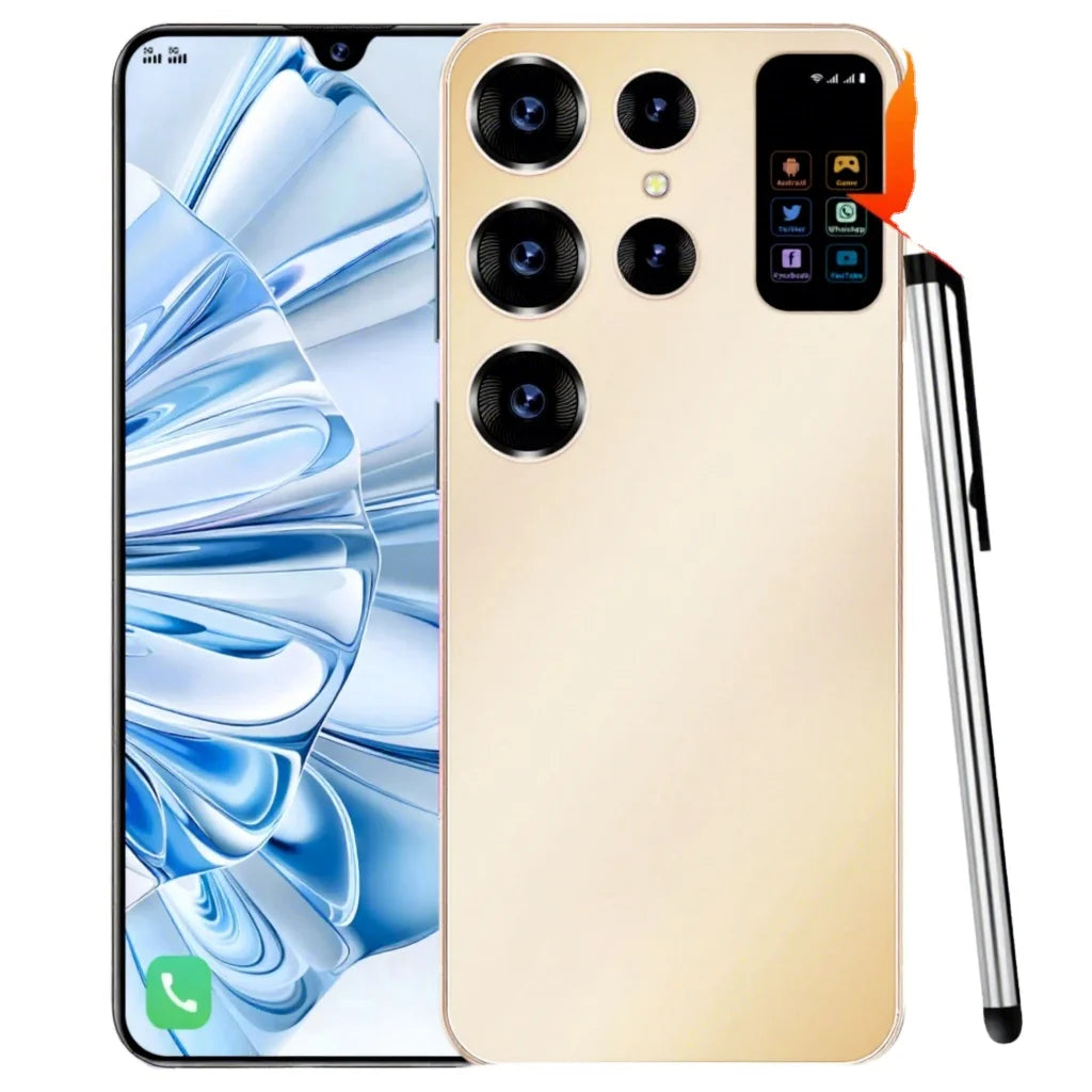 S27 Ultra Original G Android 12 Full Display Smart Mobile Phone with 48MP+100MP LTE Face Unlock