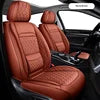 LC High End Thick Napa Leather 5 Seaters All-Season Protective Luxury Universal Car Seat Covers Fit Pickups for 50