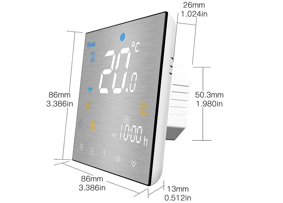 Tuya WiFi Smart Thermostat Temperature Controller for Water Electric floor Heating Water/Gas Boiler Works with Alexa Google Home