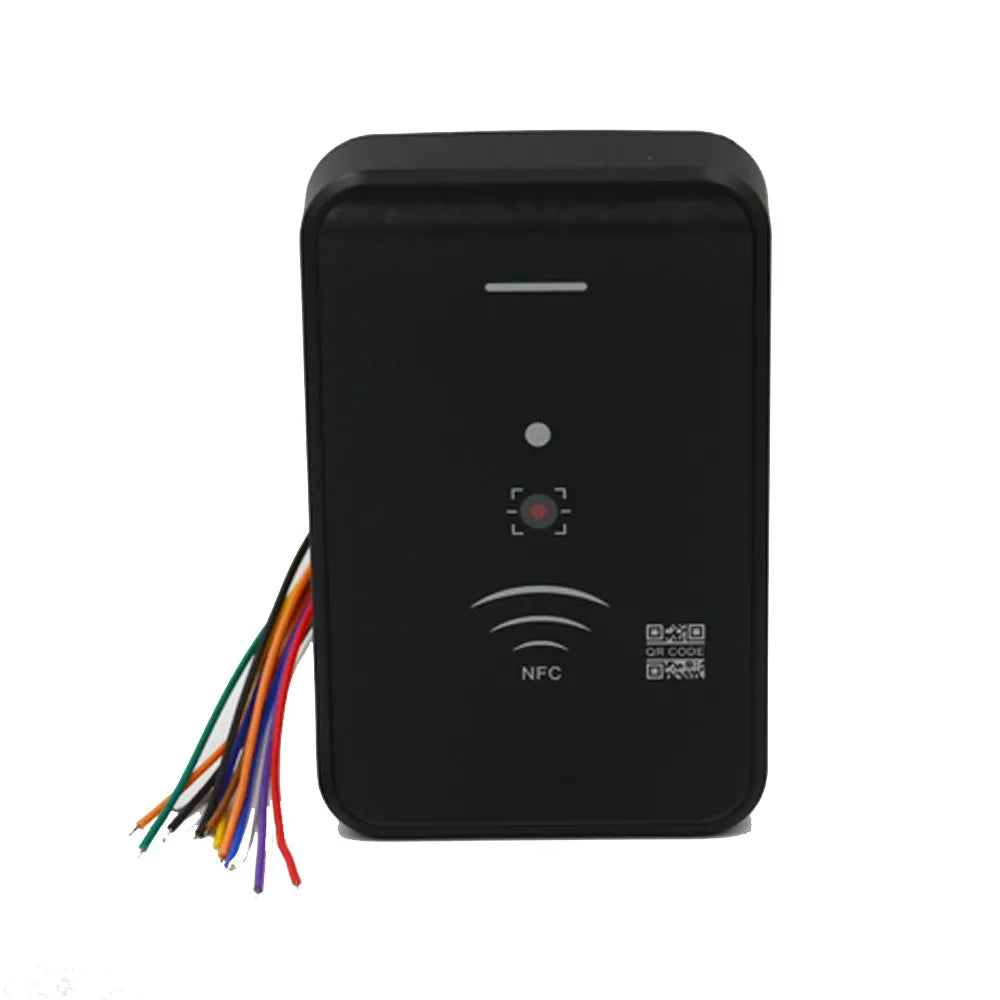 Smart QR Code Access Control Card Reader 13.56Mhz RFID Barcode Scanner Support Wiegand RS485 TTL 20000 Users