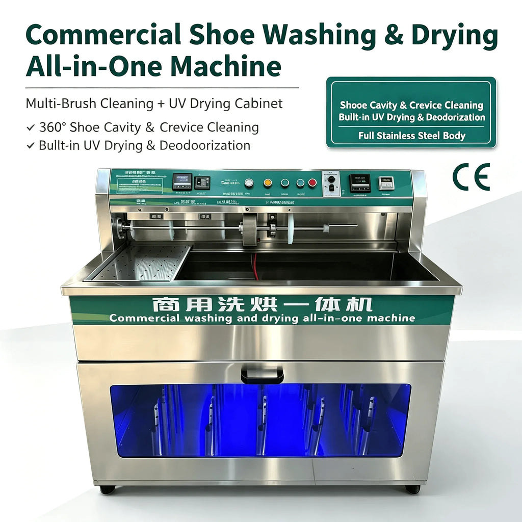 Industrial Strength Shoe Washer and Dryer for Commercial Use Coin Operated