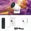 Mini 4K Android WiFi Projector for Smart Home Cinema - White None White Tidesmit