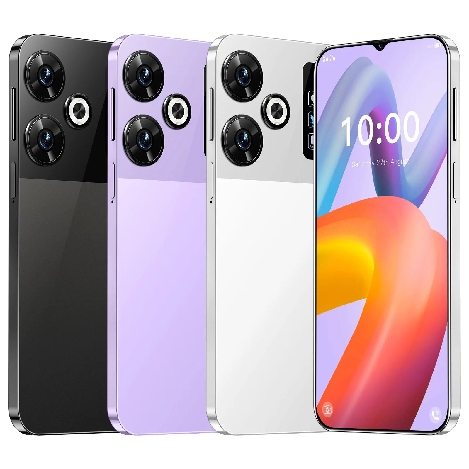 Tidesmit 5G Smartphone, 7.3-Inch Display, 16GB RAM, 1TB Storage - Gray Tidesmit
