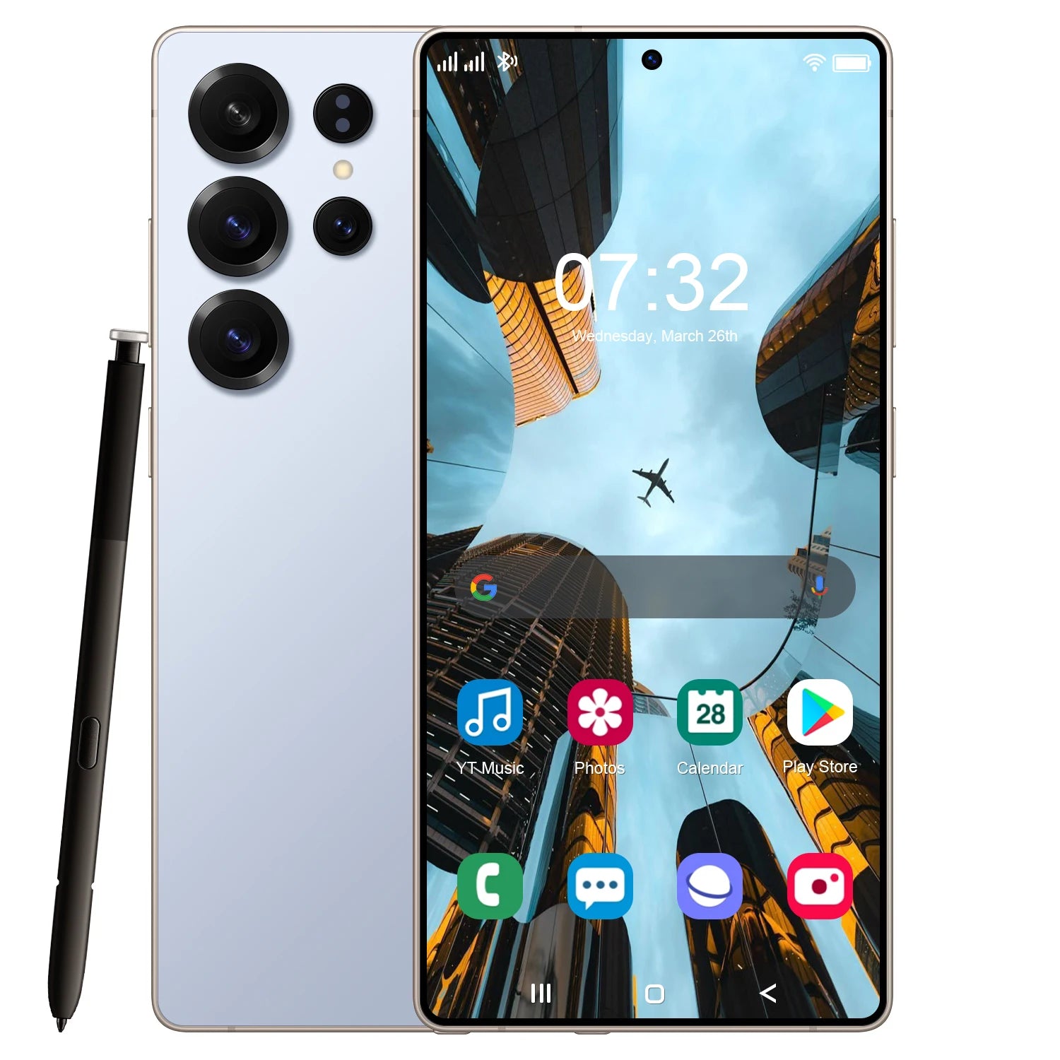 S25 5G Smartphone, 108MP Camera, 128GB Storage - Tidesmit Essential Blue 4 G 128 GB Tidesmit