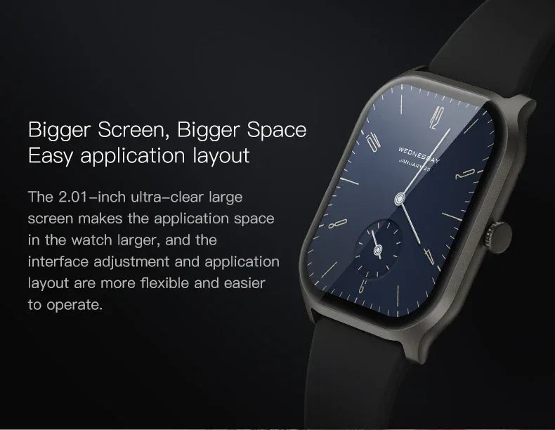 Smartwatch & Fitness Tracker ZL77J - 2.01 Inch Waterproof Monitor My Store