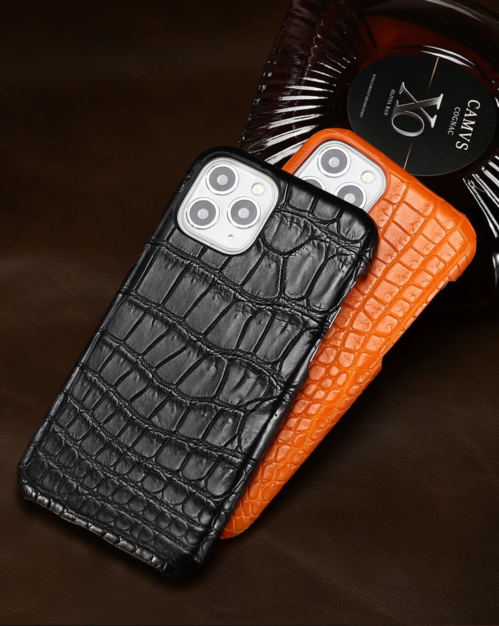 Crocodile Leather iPhone Case: Military-Grade Shock Protection Tidesmit