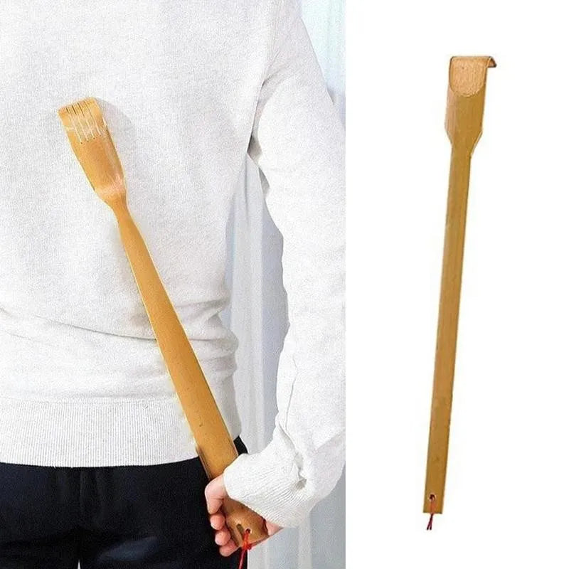 Bamboo Back Scratcher – Ergonomic Massage Stick for Muscle Relief Back Massage Instrument Tidesmit