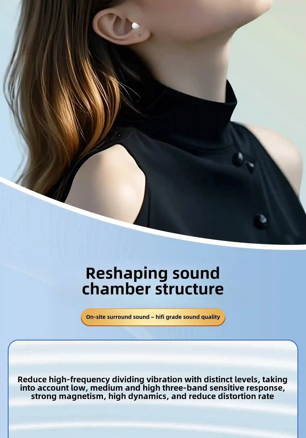 Tidesmit E27 Noise Cancelling Sleep Earbuds - Wireless Bluetooth Tidesmit