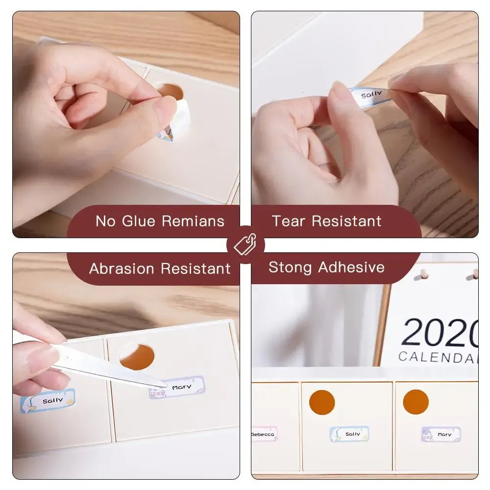White thermal label stickers with strong adhesive