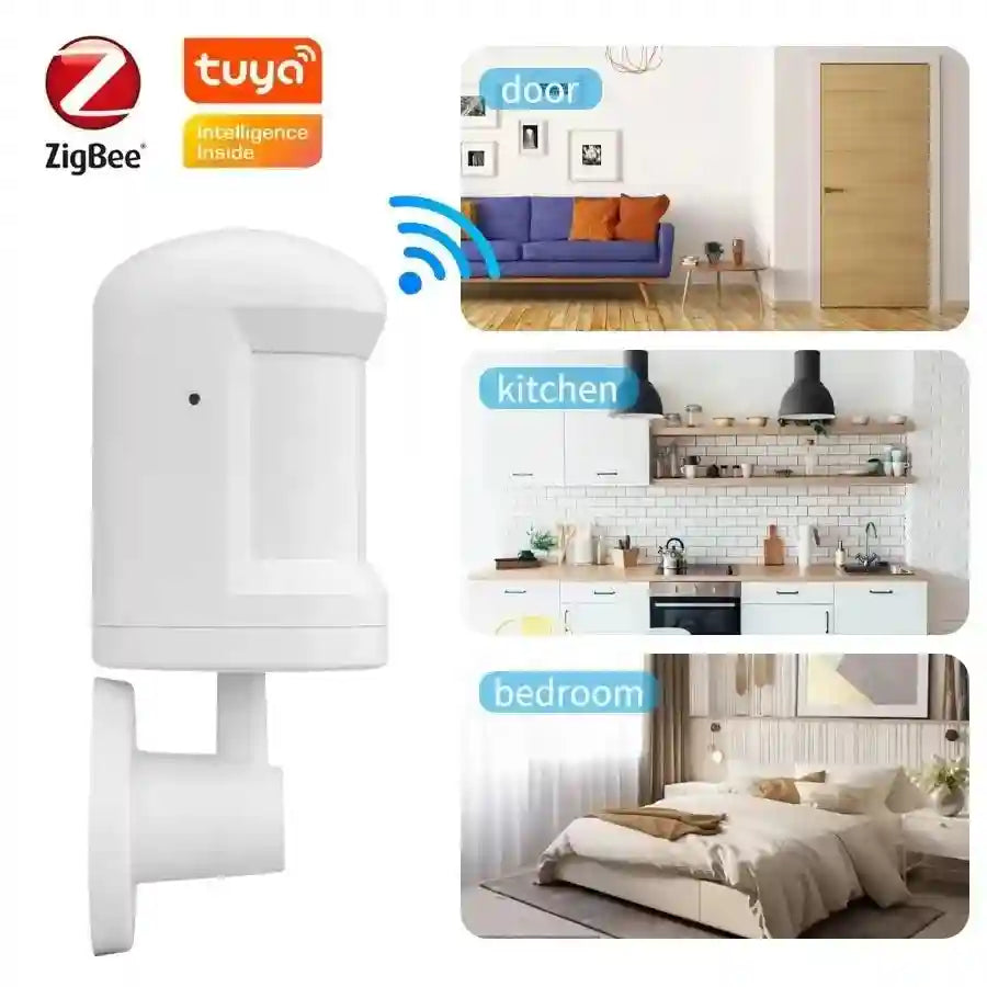 Zigbee PIR Motion Sensor WHZPIR01 - Smart Home Security Alert Tidesmit
