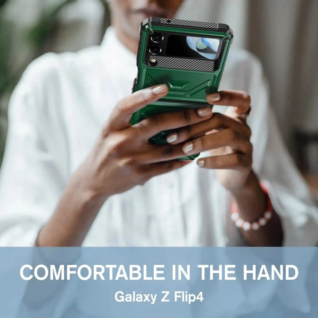 Galaxy Z Flip 4 Screen Protector Case - Shockproof Slim PC Cover Tidesmit