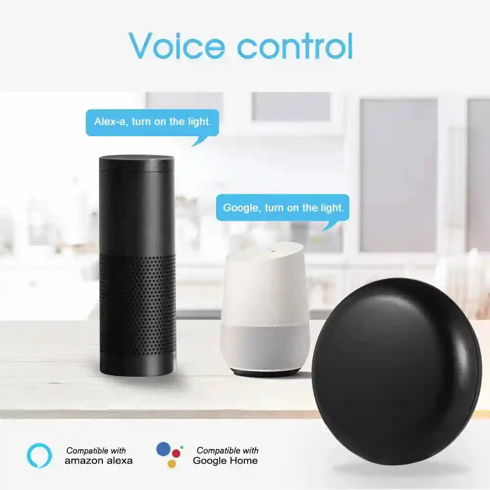 Smart WiFi IR Remote Control - Universal Home Hub Alexa Compatible Black Tidesmit