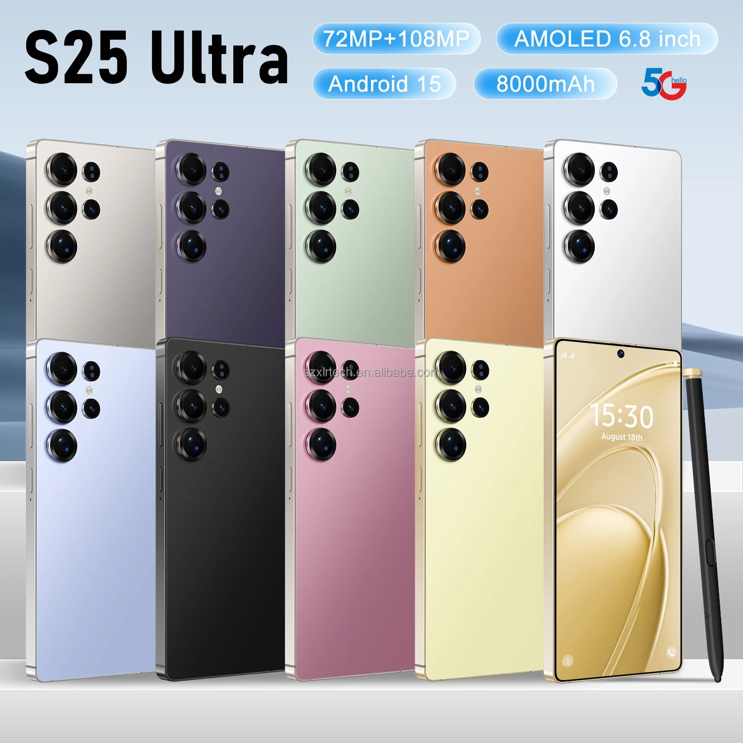 S25 Ultra 5G Smartphone 1TB 16GB RAM 6.8-Inch Unlocked Mobile Tidesmit
