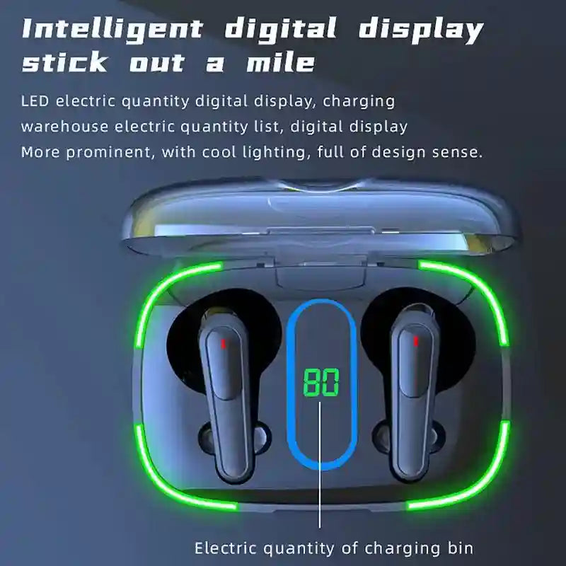 Tidesmit Wireless Gaming Earbuds Bluetooth 5.3 HiFi Bass Stereo Tidesmit