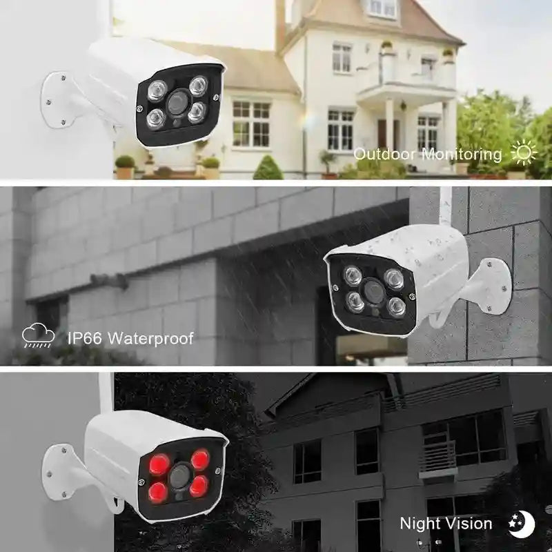 Wireless Security Camera System 1080P NVR - 4 Channel WiFi Smart Home Kit Tidesmit