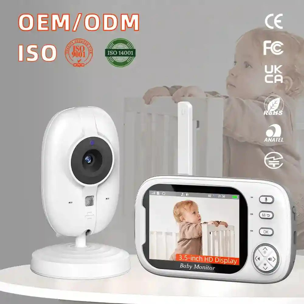 Baby Monitor with Camera 720p HD - WiFi App-Controlled Smart Security English Tidesmit