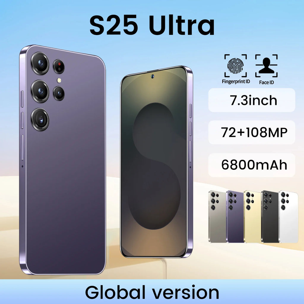 2025 Premium Android 5G Smartphone 8 Gen4 108MP Camera Titanium Frame 7.3 2K 120Hz Flagship-Level Performance