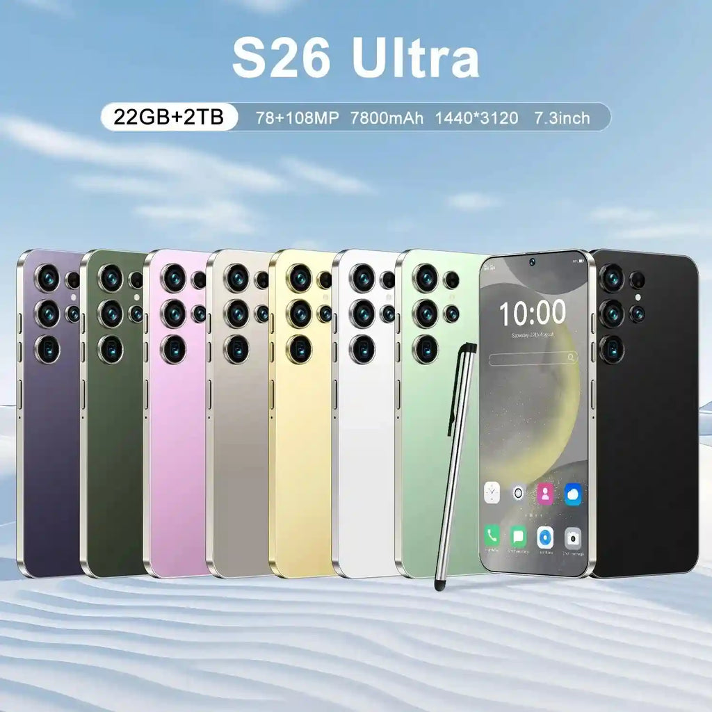 S26 Ultra 5G Smartphone – 22GB RAM, 2TB Storage, Dual SIM Unlocked Tidesmit