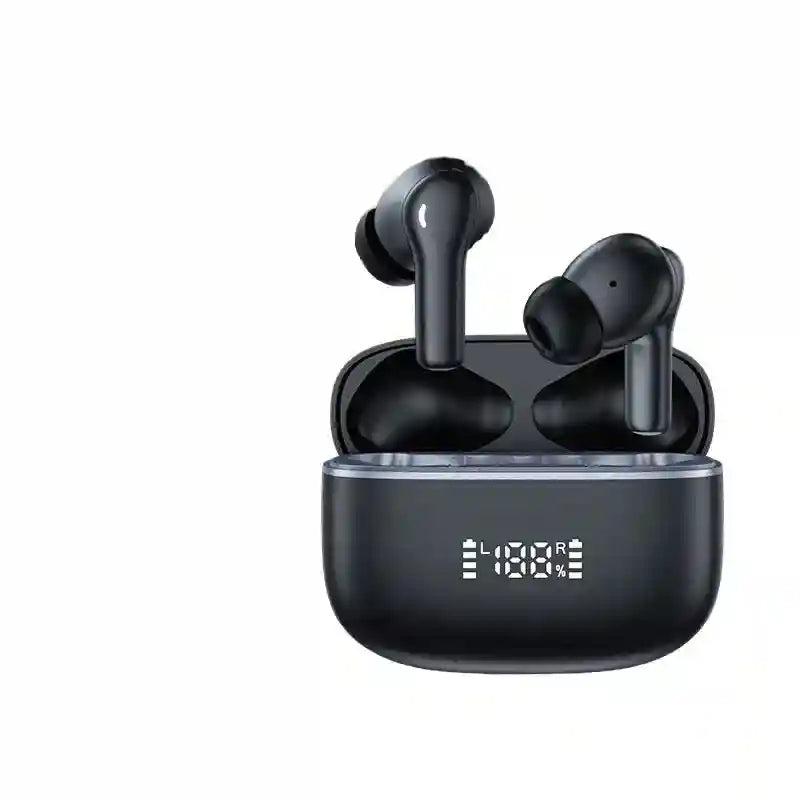 Wireless ANC Earbuds | Hybrid 6-Mic Noise Cancelling | Tidesmit Black Tidesmit