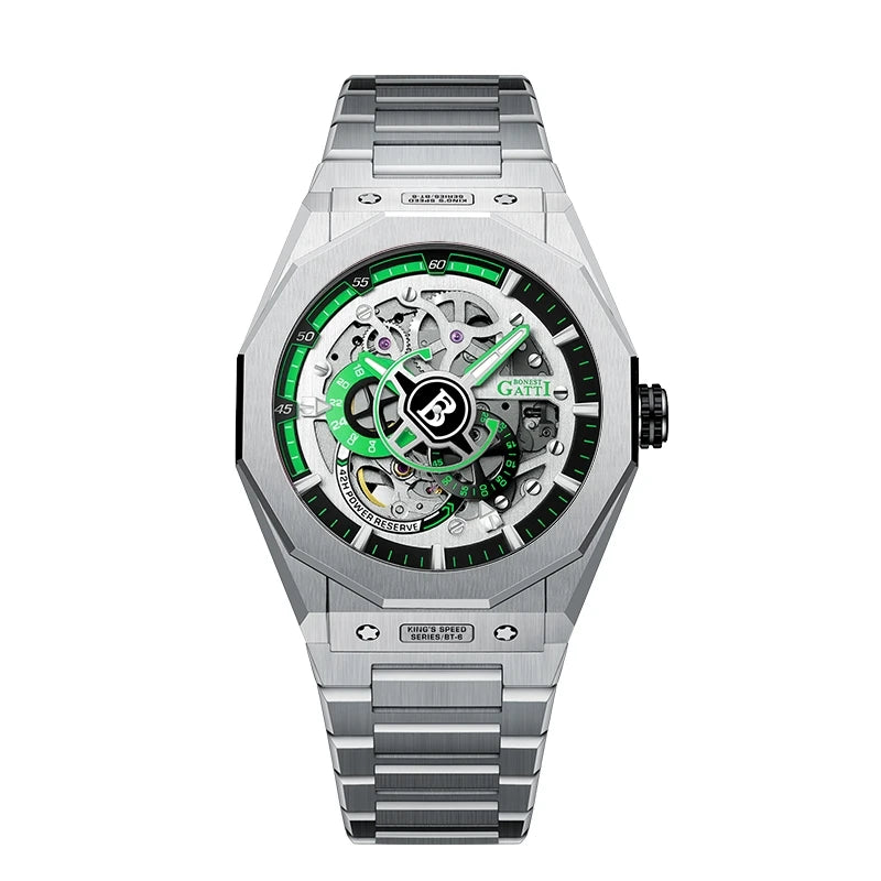 Bonest Gatti Luxury Waterproof Automatic  Oem Brand Hands Wrist Watches Custom Logo Wrist Mens  Watch Highend Watches Men BG7601