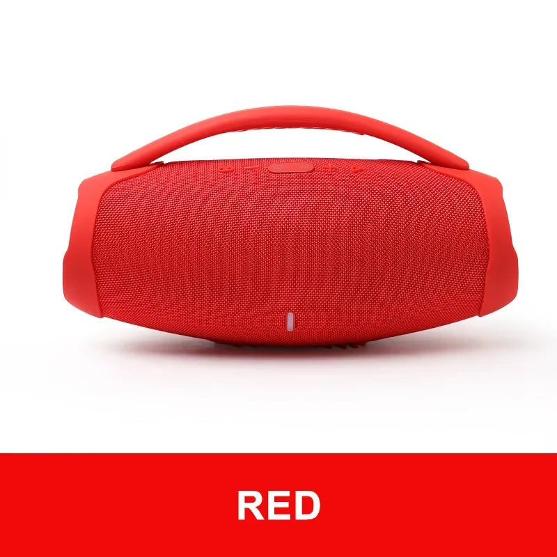 Portable Bluetooth Speaker: Waterproof Wireless Audio with Bass Boost Red My Store
