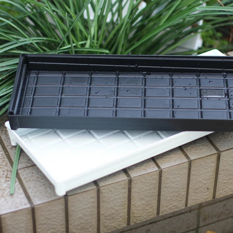 Meshpot Plastic Saucer Plant Tray Flower Pot Storage Rectangle Succulent Pot Tray  in Round Square Shaped for Home Decor