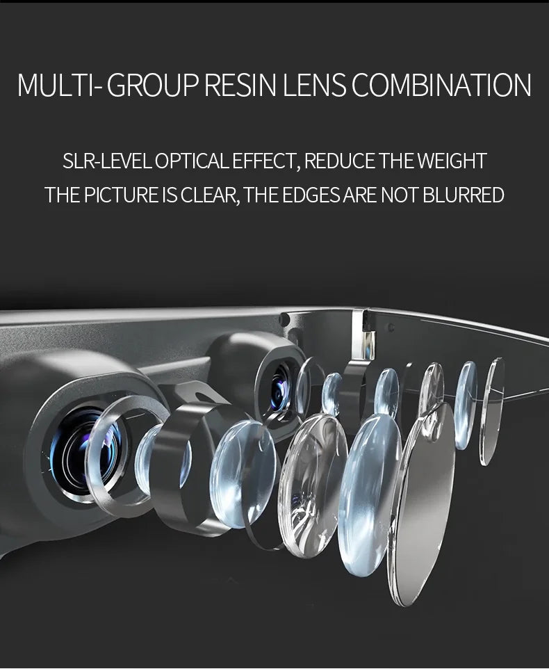 VR Smart Glasses Mobile Cinema - 128GB Portable Headset by Tidesmit Tidesmit