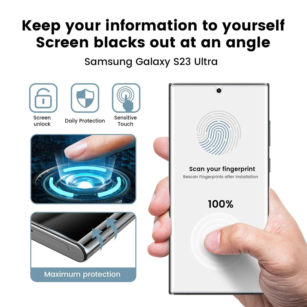Galaxy S24 Ultra Screen Protector - 2 Pack Anti-Scratch Ceramic Shield Tidesmit