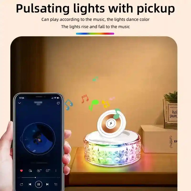 Wireless Charging Camping Lamp | 15W Fast Charge Desk Light - White Tidesmit