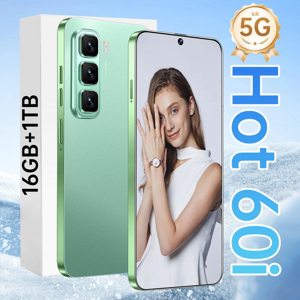 Infinix Hot 60i 5G smartphone with 7.3-inch display and Android operating system side view