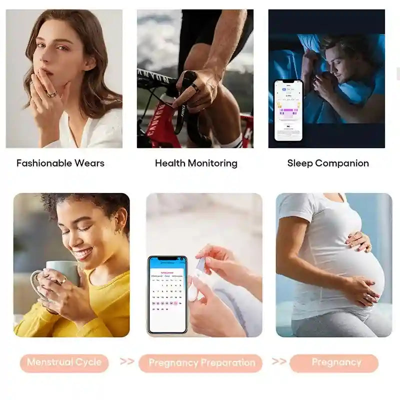 Smart Health Ring - ECG, Blood Pressure & Sleep Monitor | Tidesmit Tidesmit