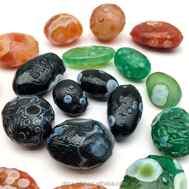 New Rare High Quality Natural Crystal Healing Gobi Eye Stones Raw Gobi Agate Eye Gemstone Tibet Eye Stone for Jewelry Marking