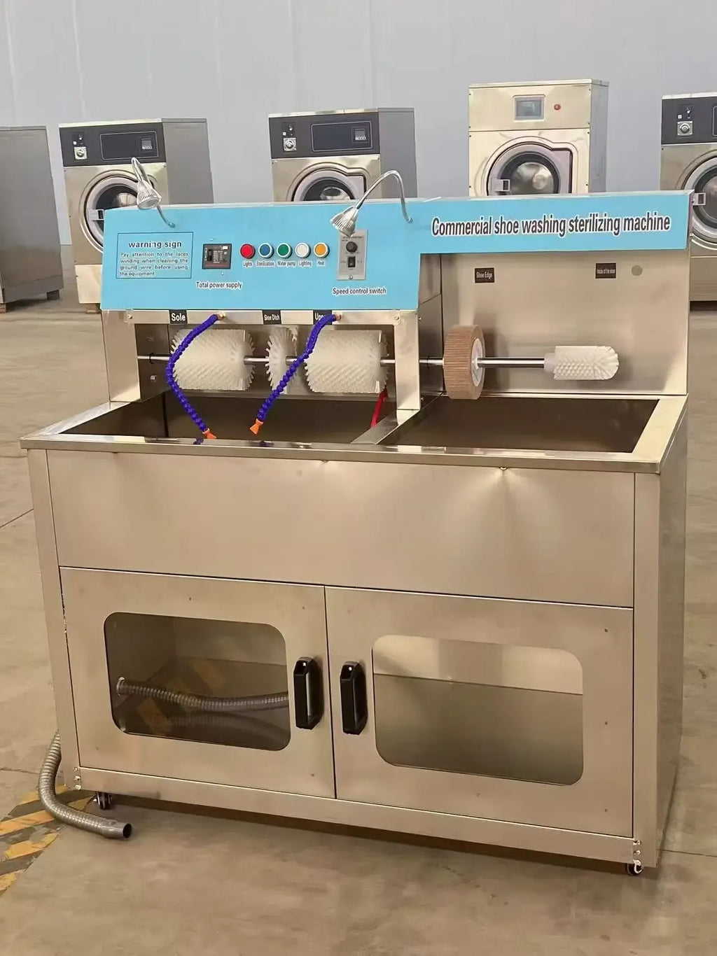 Semi Automatic Commercial Laundry Shoe Washer and Dryer Combo Electric Shoes Washing Drying Equipment for Business