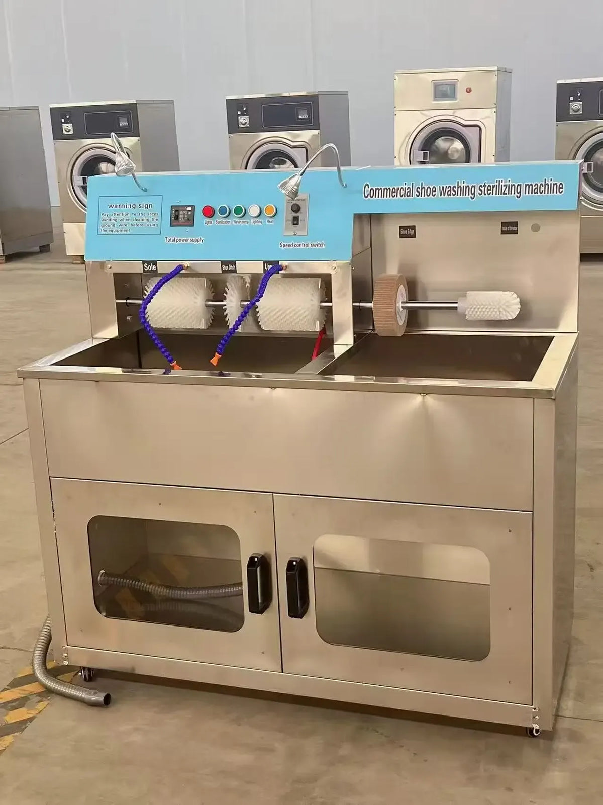 Semi Automatic Commercial Laundry Shoe Washer and Dryer Combo Electric Shoes Washing Drying Equipment for Business