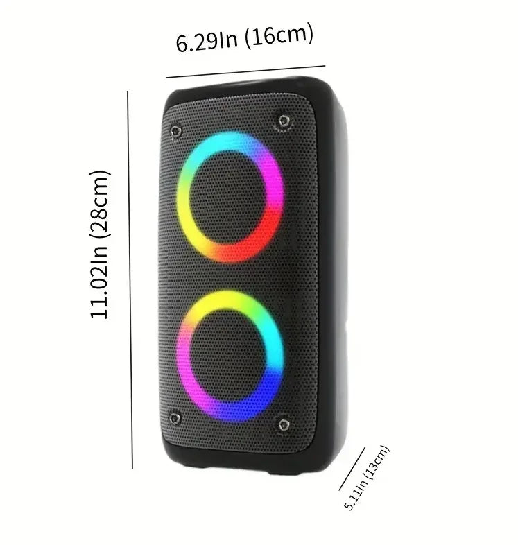 Portable Bluetooth Speaker - High Power Wireless Audio with Bass Boost Black My Store