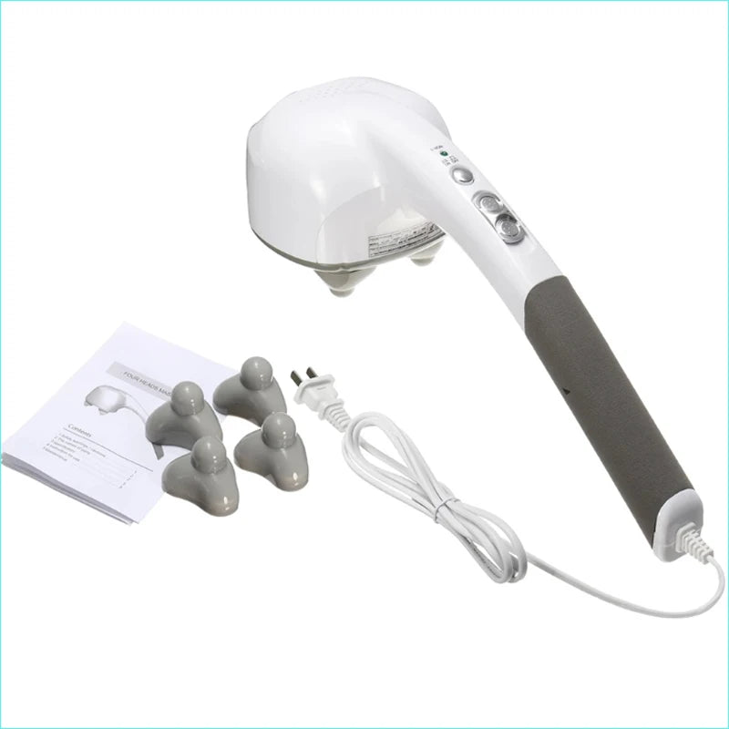 Electric Neck Massager: 4-Head Deep Tissue Wellness Tool (220V) Relaxation Treatment Tidesmit