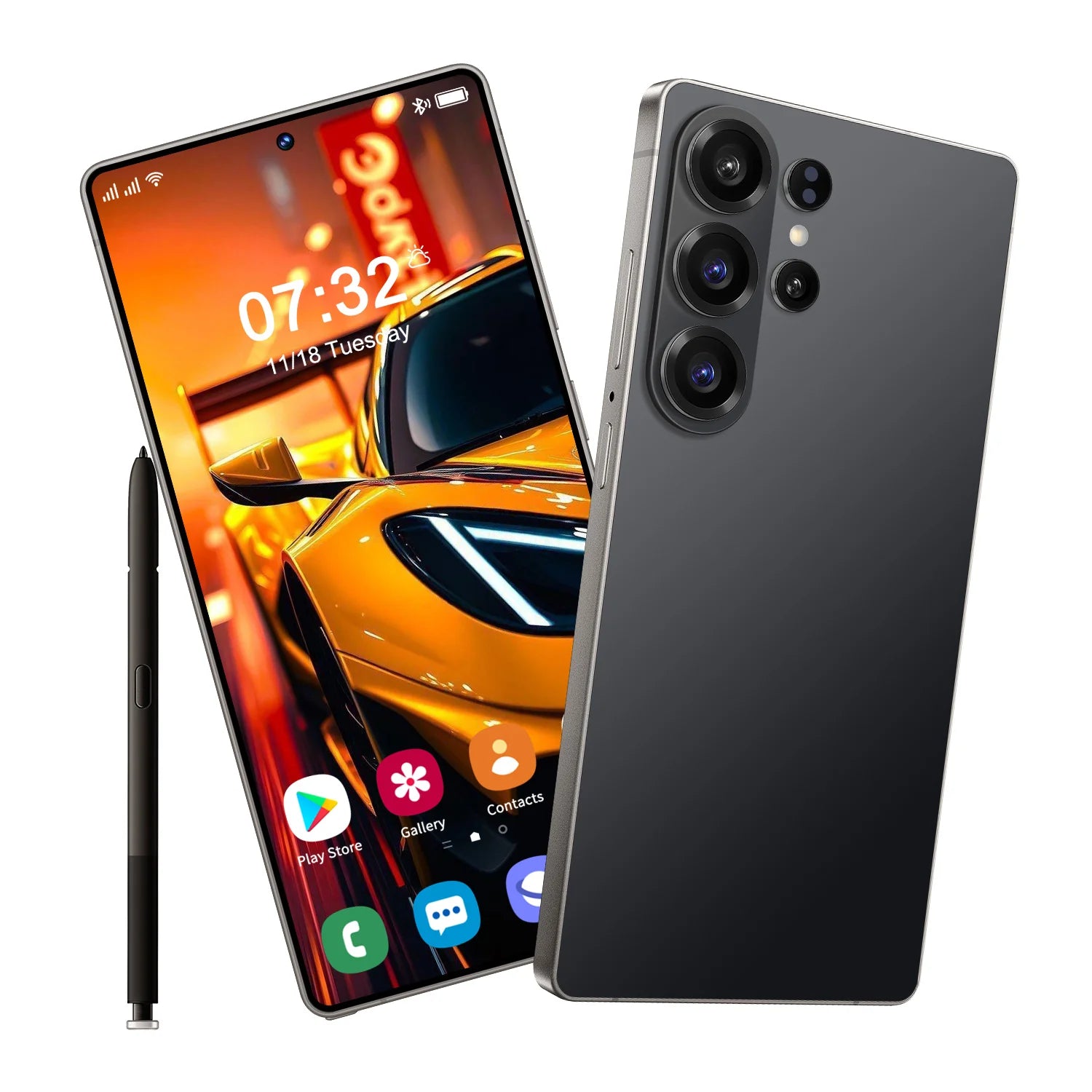 S26 Ultra 5G gaming smartphone with 16GB RAM 1TB storage and 108MP camera in sleek design gallery view