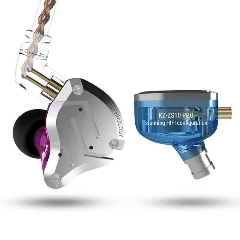 KZ ZS10 Pro 5-Driver HiFi Wired In-Ear Monitors by Tidesmit Tidesmit