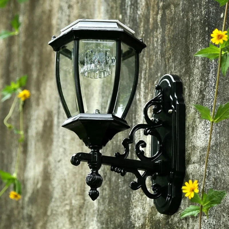 Solar Garden Decoration Outdoor LED Wall Light Street Outdoor Solar Panel Waterproof Sunlight Wall Lamps Solar Spotlights