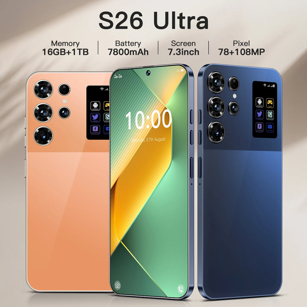 Android 5G Smartphone 7.3-inch Display 1TB Storage 16GB RAM Green Tidesmit