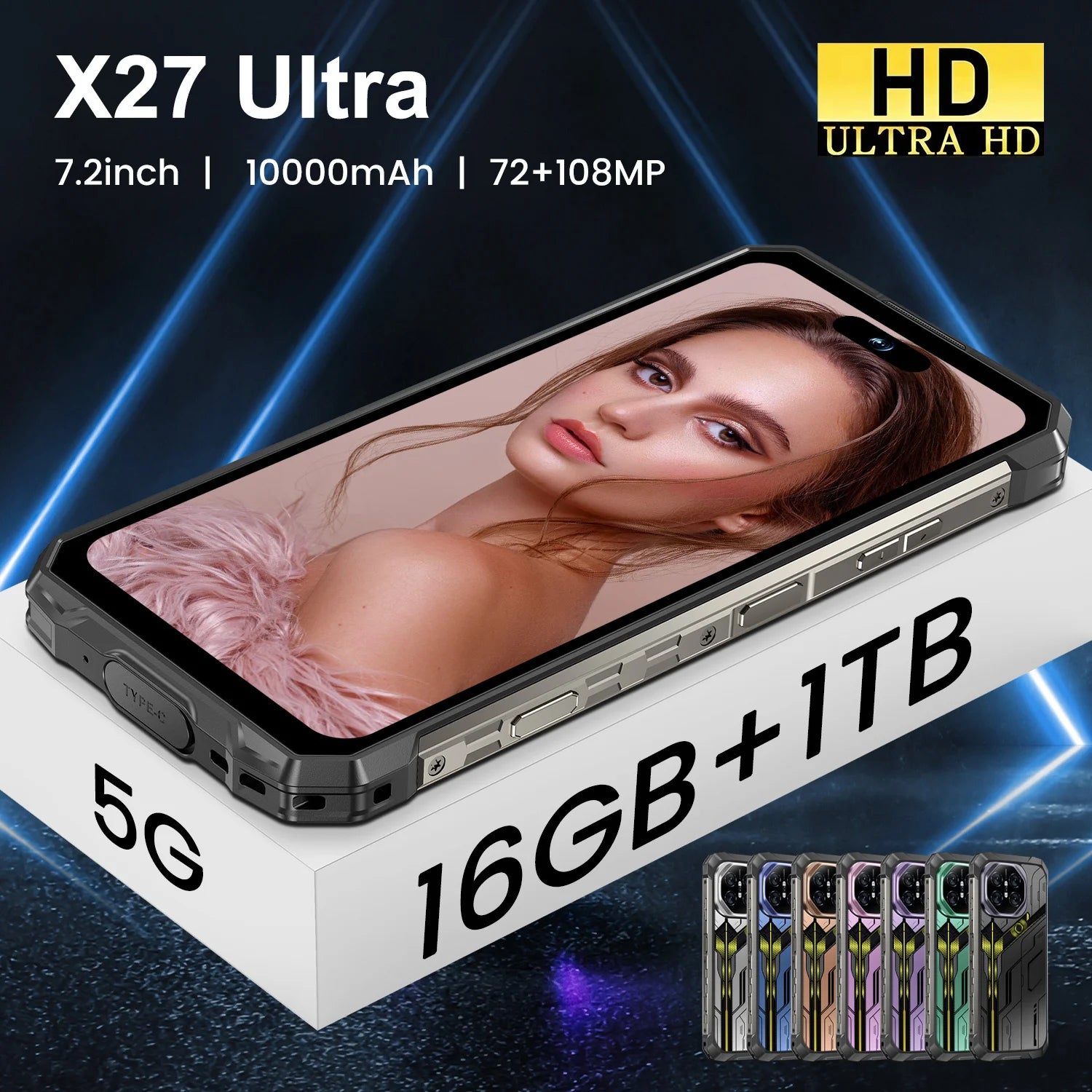 16GB+1TB High Configuration X27 Ultra 2026 Popular Android 15 5G Gaming Smart Mobile Phone
