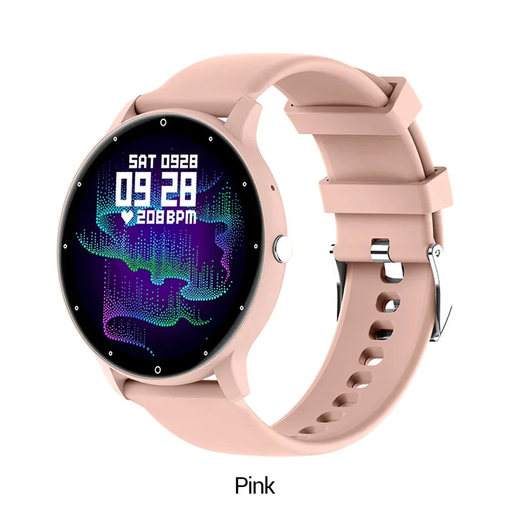 Fitness Smart Watch with Heart Rate Monitor & Blood Oxygen Sensor Pink My Store