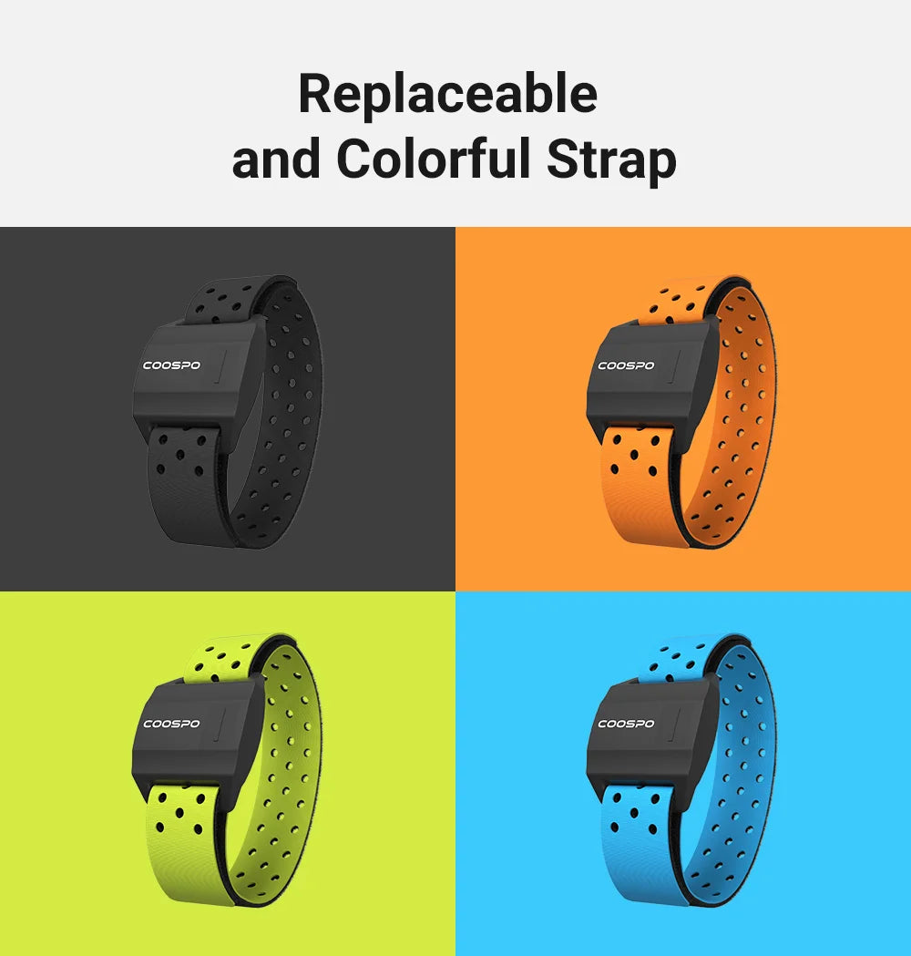 HW706 Bluetooth Heart Rate Monitor Armband with Optical Sensor Tidesmit