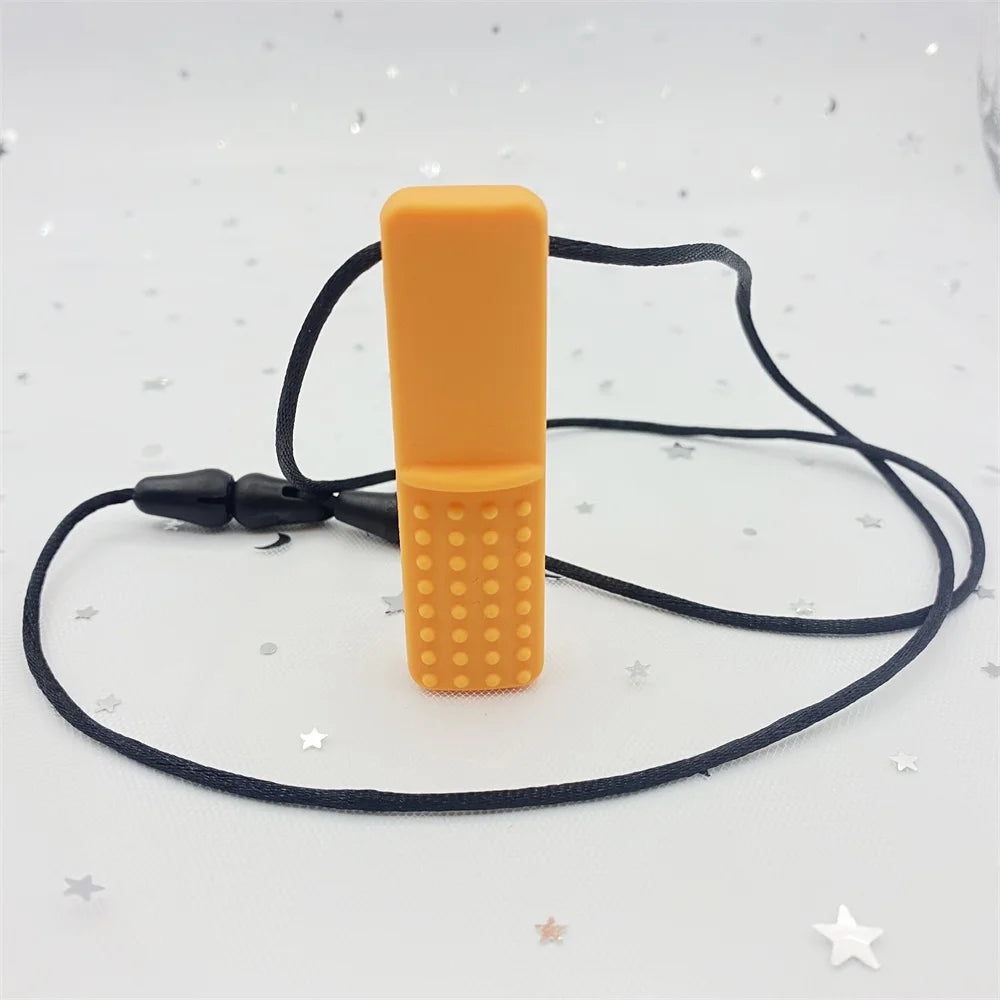 Baby Silicone Teethers BPA Free Babi Food Grade Pendant Pacifier Clips Necklace DIY Baby Teething Toys Therapy Tools for Autism