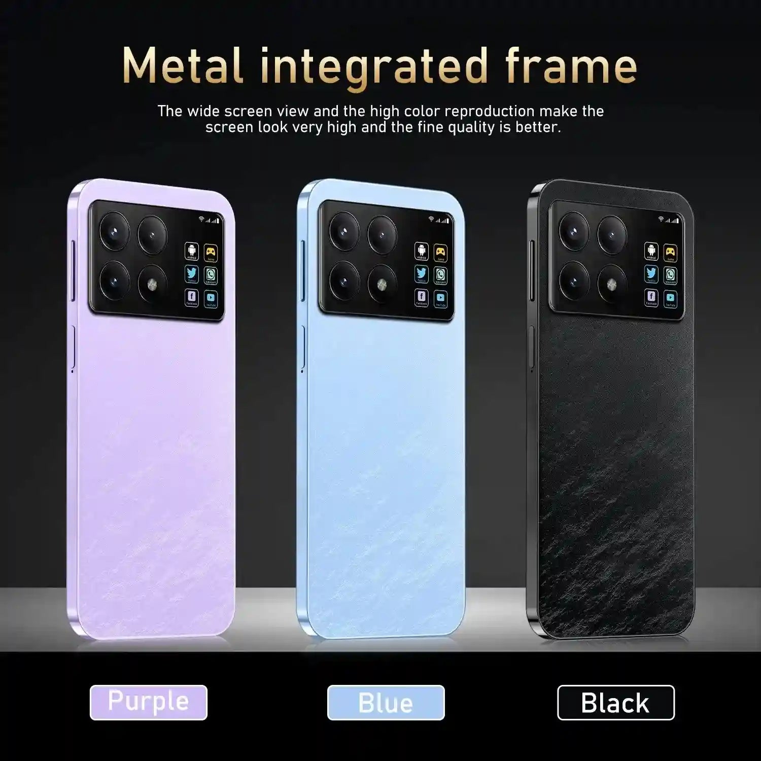 Tidesmit 5G Smartphone, 1TB Storage, 16GB RAM, Dual SIM Unlocked Tidesmit