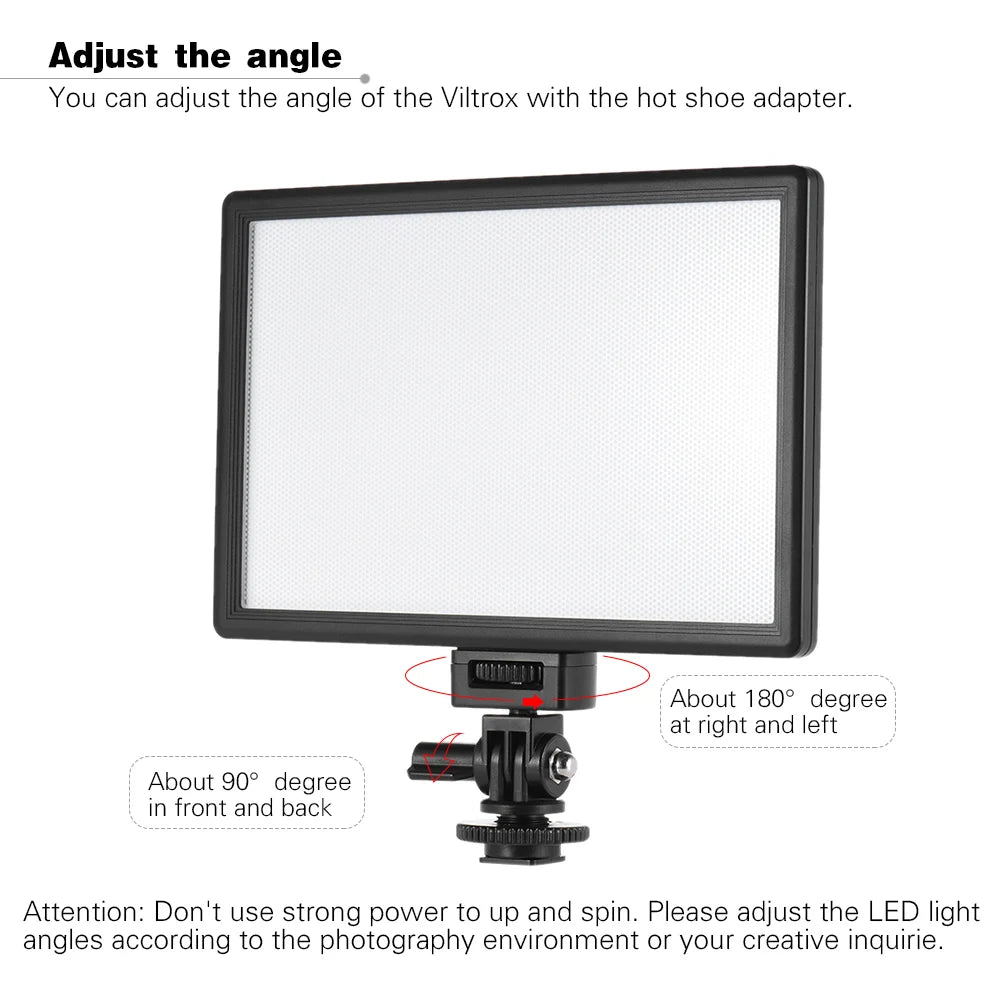 LED Video Light for DSLR Camera - Portable Studio Panel by Tidesmit Tidesmit