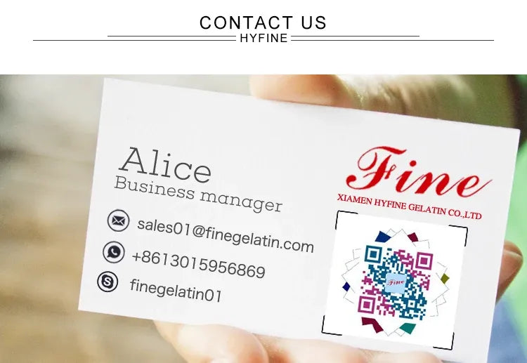 Adhesive hot melt glue tape contact information card with business details and logo